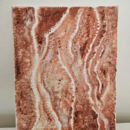 Terracotta Flow – Originalmålning i terrakotta & beige