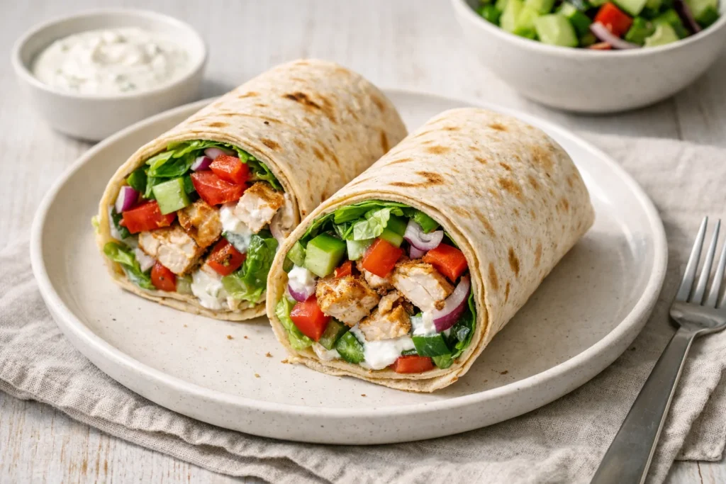 Proteinrik kycklingwrap – snabb lunch på 20 min – recept